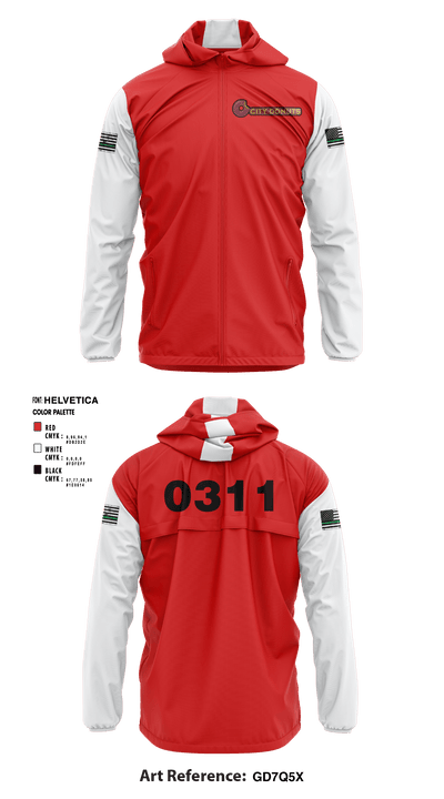 CITY DONUTS 48128680 Windbreaker - 3