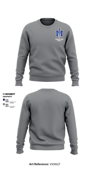 Crew Neck Sweatshirt, iMater Knights, Track & Field, Teamtime, Team time, sublimation, custom sports apparel, team uniforms, spirit wear, spiritwear, sports uniforms, custom shirts, team store, custom team store, fundraiser sports, apparel fundraiser