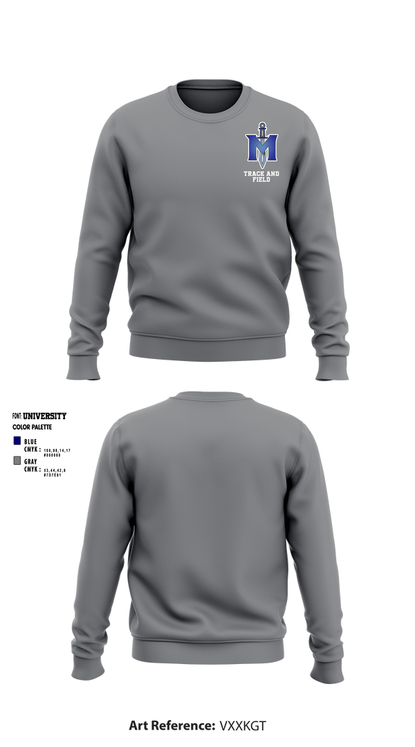 Crew Neck Sweatshirt, iMater Knights, Track & Field, Teamtime, Team time, sublimation, custom sports apparel, team uniforms, spirit wear, spiritwear, sports uniforms, custom shirts, team store, custom team store, fundraiser sports, apparel fundraiser