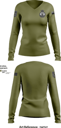 BCGS TRIDENT 3686693 Women's Long Sleeve V-neck Shirt - 2