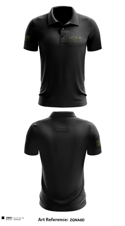 HCA HEALTHCARE 97224522 Short Sleeve Performance Polo - 5