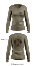 LITTLE ROCK AFB - FIRE 45184704 Women's Long Sleeve V-neck Shirt - 9