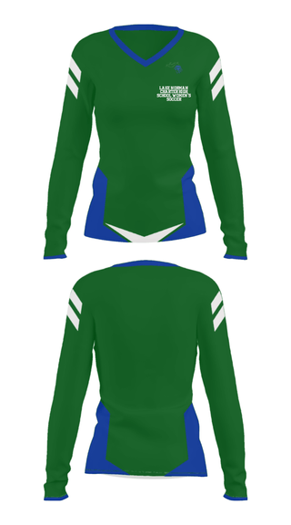 Women's Long Sleeve Vneck Shirt, Lake Norman Charter High School Women's Soccer, Women's Soccer, Teamtime, Team time, sublimation, custom sports apparel, team uniforms, spirit wear, spiritwear, sports uniforms, custom shirts, team store, custom team store, fundraiser sports, apparel fundraiser