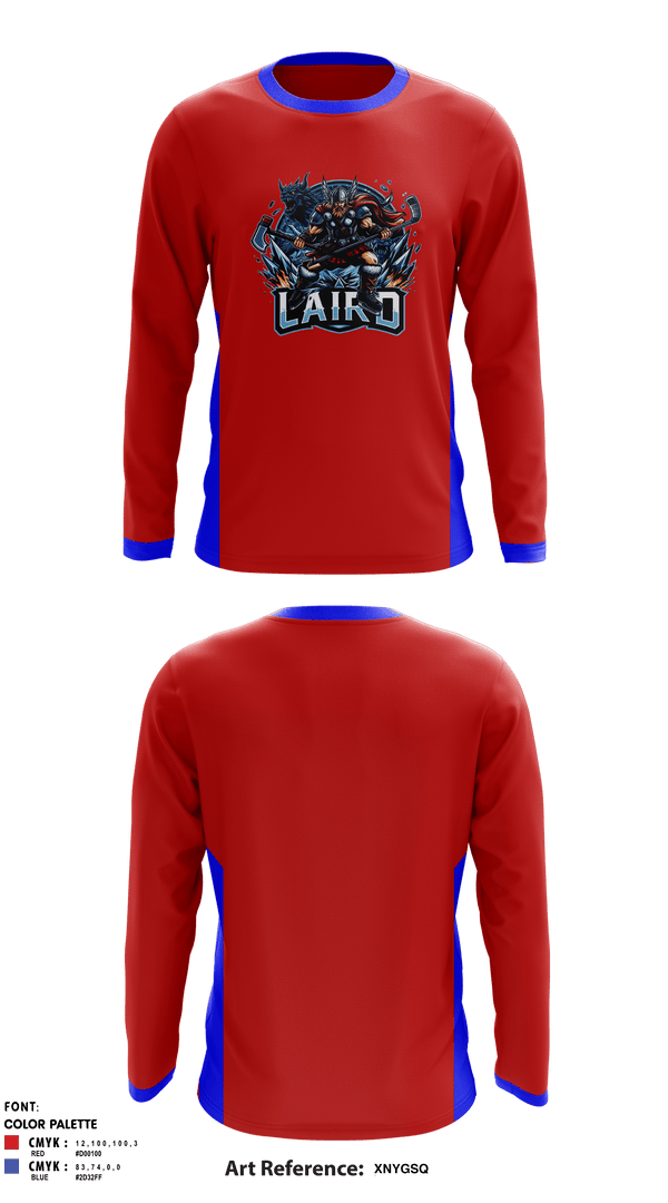 Long Sleeve Performance Shirt, Laird Hockey, Ice Hockey, Teamtime, Team time, sublimation, custom sports apparel, team uniforms, spirit wear, spiritwear, sports uniforms, custom shirts, team store, custom team store, fundraiser sports, apparel fundraiser