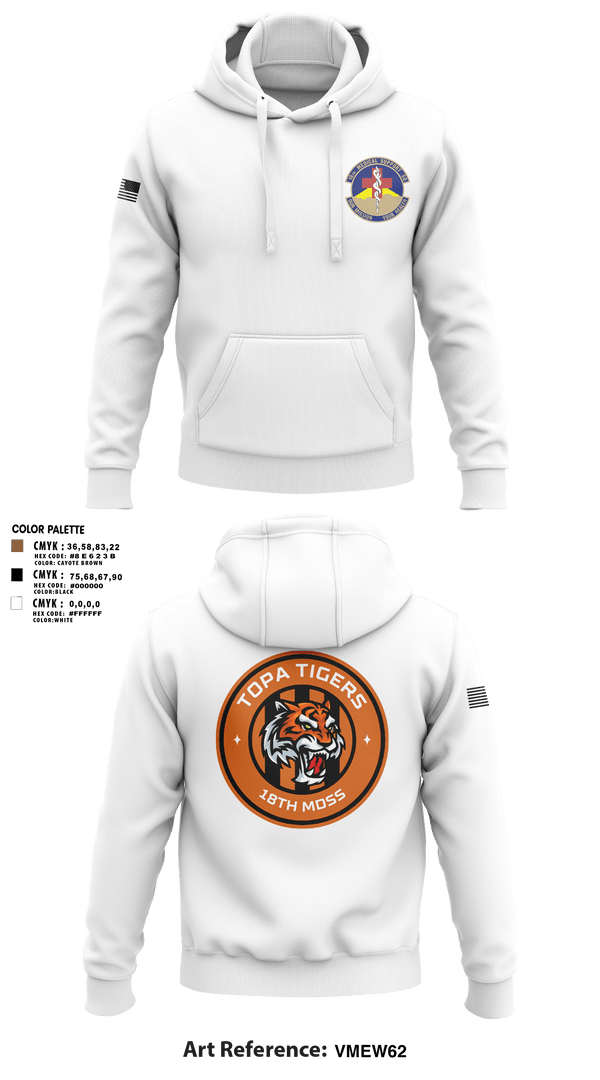 Hoodie, 18 Medical Support Squadron, Air Force, Teamtime, Team time, sublimation, custom sports apparel, team uniforms, spirit wear, spiritwear, sports uniforms, custom shirts, team store, custom team store, fundraiser sports, apparel fundraiser