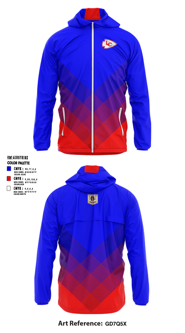 Windbreaker, Lakeland Senior High School, Spirit Store, Teamtime, Team time, sublimation, custom sports apparel, team uniforms, spirit wear, spiritwear, sports uniforms, custom shirts, team store, custom team store, fundraiser sports, apparel fundraiser