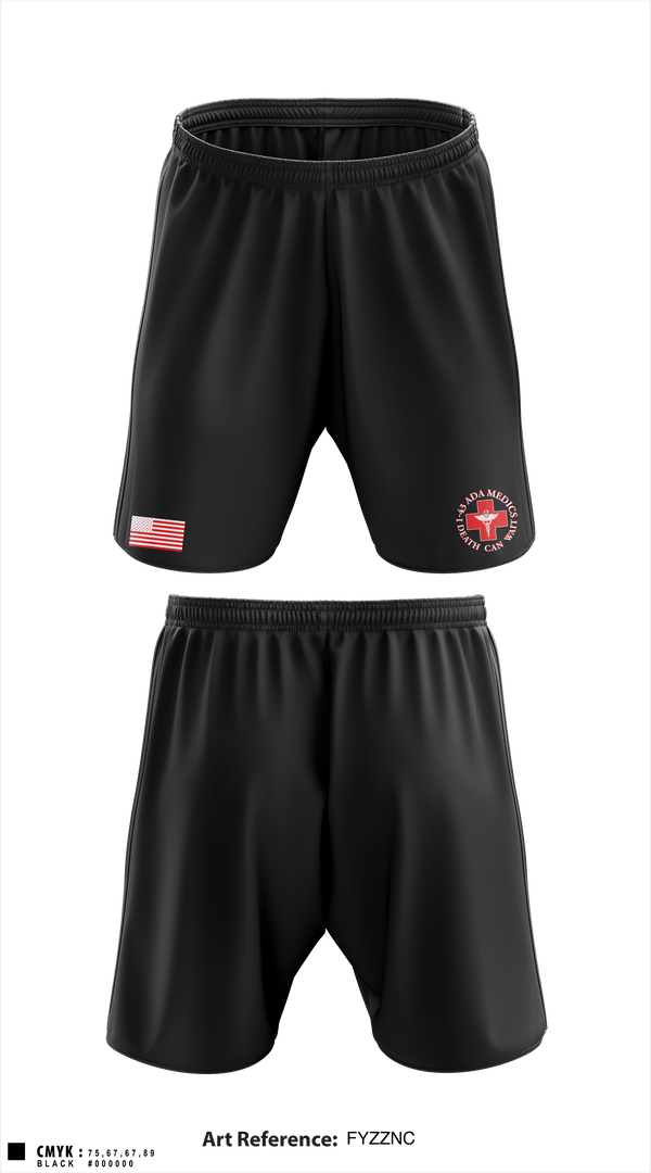 Athletic Shorts With Pockets, Medics, 1-43 ADA, Army, Teamtime, Team time, sublimation, custom sports apparel, team uniforms, spirit wear, spiritwear, sports uniforms, custom shirts, team store, custom team store, fundraiser sports, apparel fundraiser