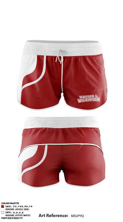 Walter L Wilkinson Middle School Track 48432782 Track Shorts - 1