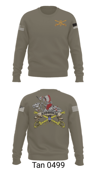 Crew Neck Sweatshirt, , Army, Teamtime, Team time, sublimation, custom sports apparel, team uniforms, spirit wear, spiritwear, sports uniforms, custom shirts, team store, custom team store, fundraiser sports, apparel fundraiser
