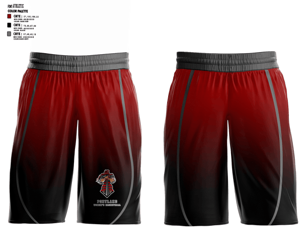 Womens Basketball Shorts, Portland High School Basketball, Women's Basketball, Teamtime, Team time, sublimation, custom sports apparel, team uniforms, spirit wear, spiritwear, sports uniforms, custom shirts, team store, custom team store, fundraiser sports, apparel fundraiser