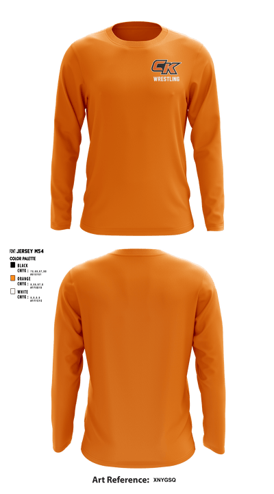 CK Wrestling 95145120 Long Sleeve Performance Shirt - 1