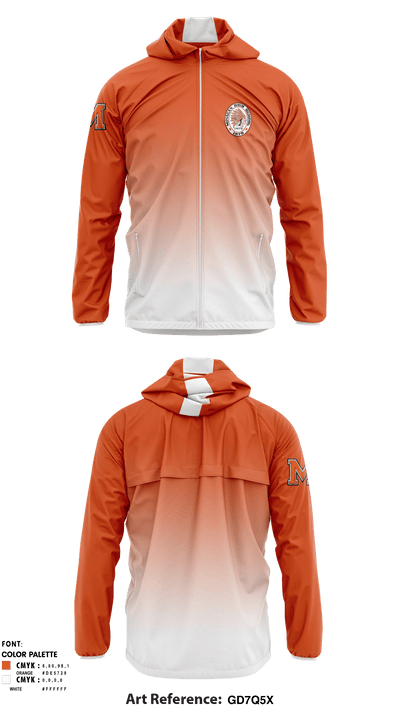 Monacan High School Soccer 66341328 Windbreaker - 1