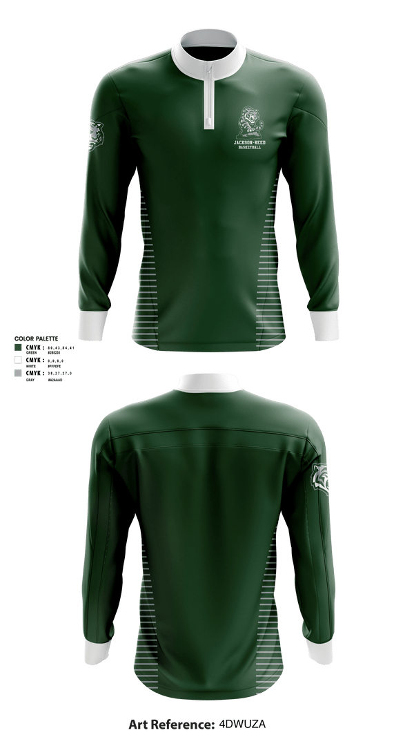 Quarter Zip Jacket, Jackson-Reed High School Basketball, Women's Basketball, Teamtime, Team time, sublimation, custom sports apparel, team uniforms, spirit wear, spiritwear, sports uniforms, custom shirts, team store, custom team store, fundraiser sports, apparel fundraiser