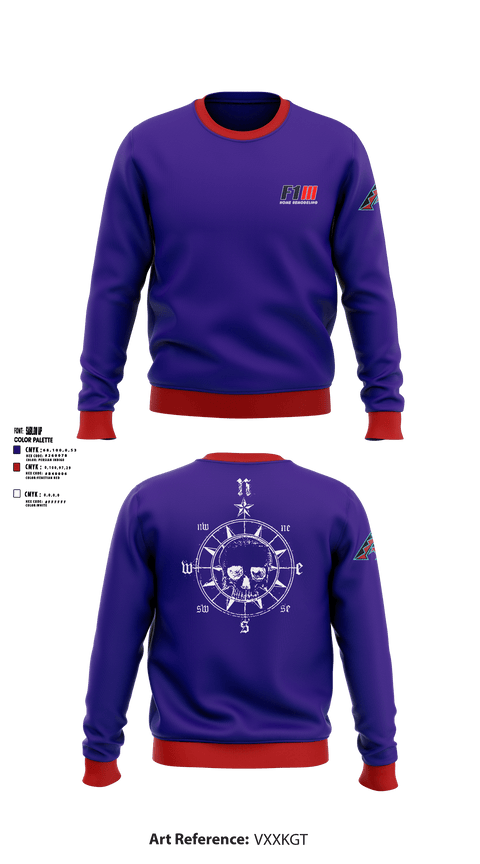 Crew Neck Sweatshirt, F1 Home Remodeling, , Teamtime, Team time, sublimation, custom sports apparel, team uniforms, spirit wear, spiritwear, sports uniforms, custom shirts, team store, custom team store, fundraiser sports, apparel fundraiser