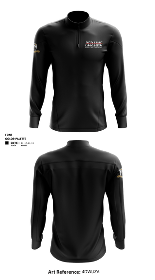 Quarter Zip Jacket, Red Line Mobile Axe Throwing, , Teamtime, Team time, sublimation, custom sports apparel, team uniforms, spirit wear, spiritwear, sports uniforms, custom shirts, team store, custom team store, fundraiser sports, apparel fundraiser
