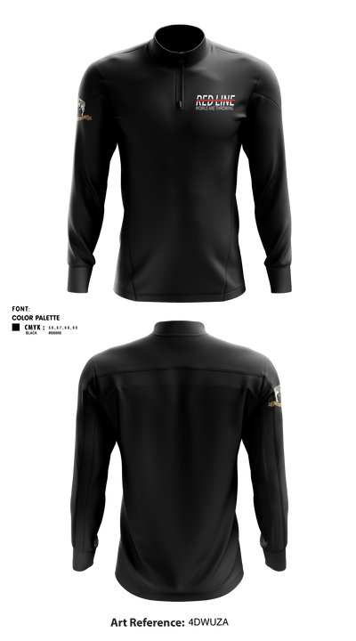 Red Line Mobile Axe Throwing 75513629 Quarter Zip Jacket - 1
