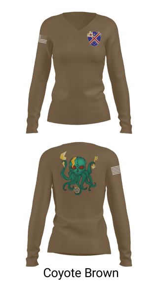 Women's Long Sleeve Vneck Shirt, , Army, Teamtime, Team time, sublimation, custom sports apparel, team uniforms, spirit wear, spiritwear, sports uniforms, custom shirts, team store, custom team store, fundraiser sports, apparel fundraiser