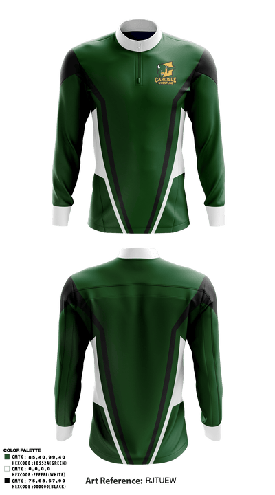 Carlisle High School Wrestling 5191050 Quarter Zip Jacket - 2