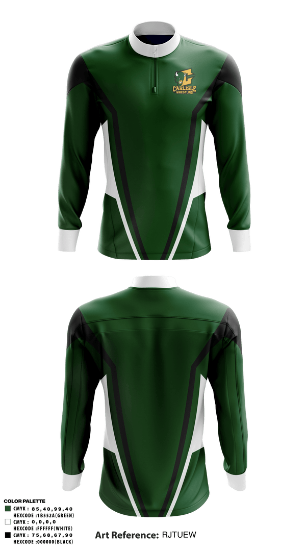 Quarter Zip Jacket, Carlisle High School Wrestling, Wrestling, Teamtime, Team time, sublimation, custom sports apparel, team uniforms, spirit wear, spiritwear, sports uniforms, custom shirts, team store, custom team store, fundraiser sports, apparel fundraiser