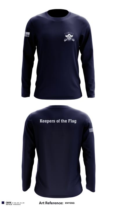 B-2 Patriots 17265313 Long Sleeve Performance Shirt - 4