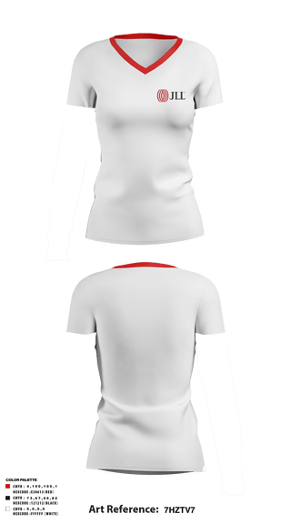 Women's Short Sleeve Vneck Shirt, JLL Columbus Pelotonia, , Teamtime, Team time, sublimation, custom sports apparel, team uniforms, spirit wear, spiritwear, sports uniforms, custom shirts, team store, custom team store, fundraiser sports, apparel fundraiser