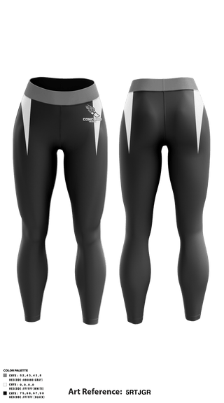 Womens Leggings, Concord High School Track, Cross Country, Teamtime, Team time, sublimation, custom sports apparel, team uniforms, spirit wear, spiritwear, sports uniforms, custom shirts, team store, custom team store, fundraiser sports, apparel fundraiser