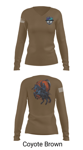 Women's Long Sleeve Vneck Shirt, , Army, Teamtime, Team time, sublimation, custom sports apparel, team uniforms, spirit wear, spiritwear, sports uniforms, custom shirts, team store, custom team store, fundraiser sports, apparel fundraiser