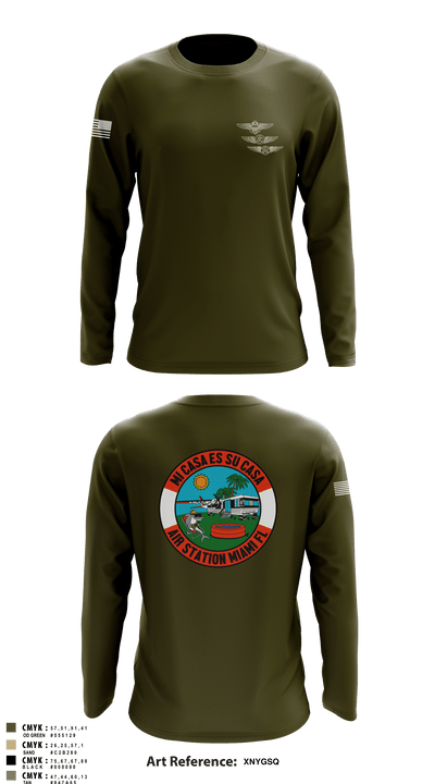 Air station Miami 80426238 Long Sleeve Performance Shirt - 2