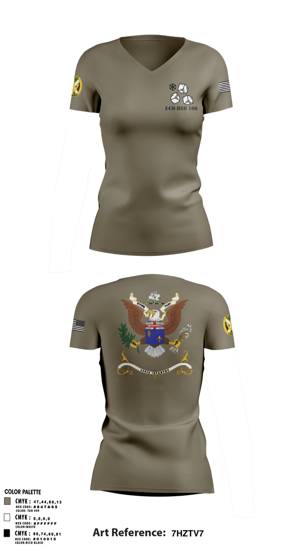 Women's Short Sleeve Vneck Shirt, , Army, Teamtime, Team time, sublimation, custom sports apparel, team uniforms, spirit wear, spiritwear, sports uniforms, custom shirts, team store, custom team store, fundraiser sports, apparel fundraiser