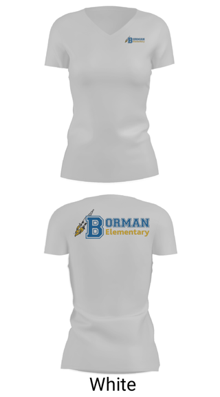 Women's Short Sleeve Vneck Shirt, Frank Borman School, Spirit Store, Teamtime, Team time, sublimation, custom sports apparel, team uniforms, spirit wear, spiritwear, sports uniforms, custom shirts, team store, custom team store, fundraiser sports, apparel fundraiser