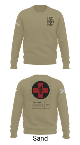 Crew Neck Sweatshirt, , Army, Teamtime, Team time, sublimation, custom sports apparel, team uniforms, spirit wear, spiritwear, sports uniforms, custom shirts, team store, custom team store, fundraiser sports, apparel fundraiser