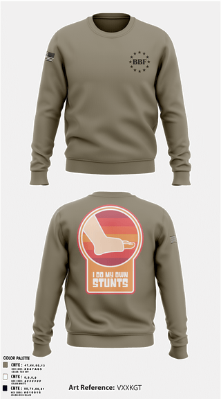 Crew Neck Sweatshirt, , Army, Teamtime, Team time, sublimation, custom sports apparel, team uniforms, spirit wear, spiritwear, sports uniforms, custom shirts, team store, custom team store, fundraiser sports, apparel fundraiser