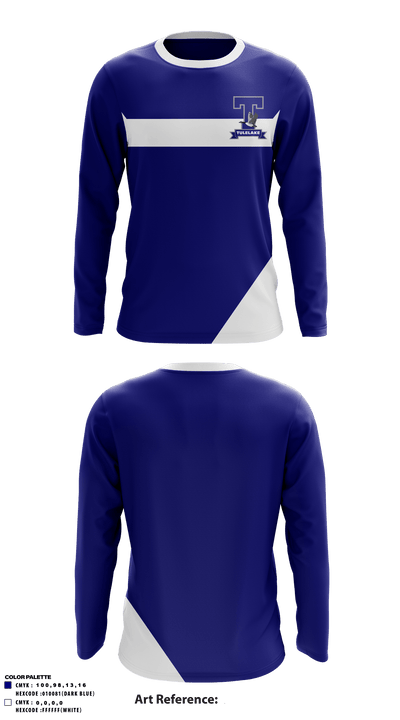 Tulelake High School 93178853 Long Sleeve Performance Shirt - 1
