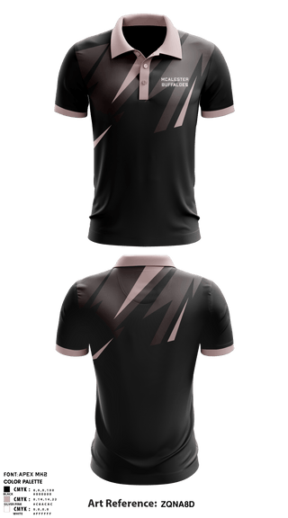 Short Sleeve Performance Polo, McAlester Buffaloes, Women's Volleyball, Teamtime, Team time, sublimation, custom sports apparel, team uniforms, spirit wear, spiritwear, sports uniforms, custom shirts, team store, custom team store, fundraiser sports, apparel fundraiser