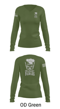776 Brigade Engineer Batallion 36594934 Women's Long Sleeve V-neck Shirt - 38
