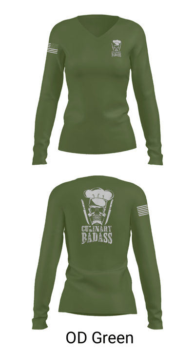 776 Brigade Engineer Batallion 36594934 Women's Long Sleeve V-neck Shirt - 38