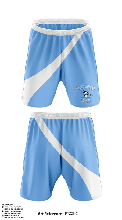 Oak Ridge R-6 High School 85998185 Athletic Shorts With Pockets - 1
