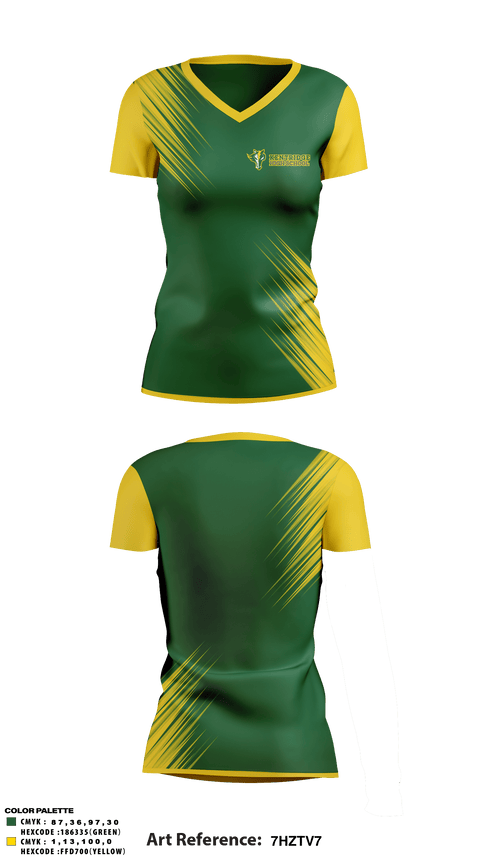 Women's Short Sleeve Vneck Shirt, Kentridge High School Softball, Softball, Teamtime, Team time, sublimation, custom sports apparel, team uniforms, spirit wear, spiritwear, sports uniforms, custom shirts, team store, custom team store, fundraiser sports, apparel fundraiser