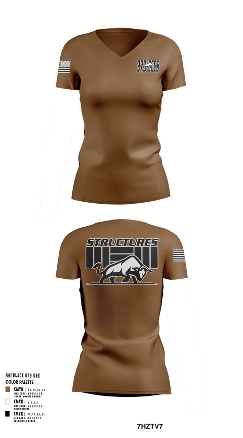 Women's Short Sleeve Vneck Shirt, 379 ECES/CEOHS, Air Force, Teamtime, Team time, sublimation, custom sports apparel, team uniforms, spirit wear, spiritwear, sports uniforms, custom shirts, team store, custom team store, fundraiser sports, apparel fundraiser