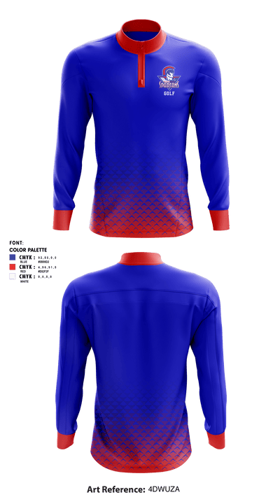 Moberly High School Golf 32711147 Quarter Zip Jacket - 1