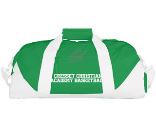 Duffle Bag, Cresset Christian Academy Basketball, Women's Basketball, Teamtime, Team time, sublimation, custom sports apparel, team uniforms, spirit wear, spiritwear, sports uniforms, custom shirts, team store, custom team store, fundraiser sports, apparel fundraiser