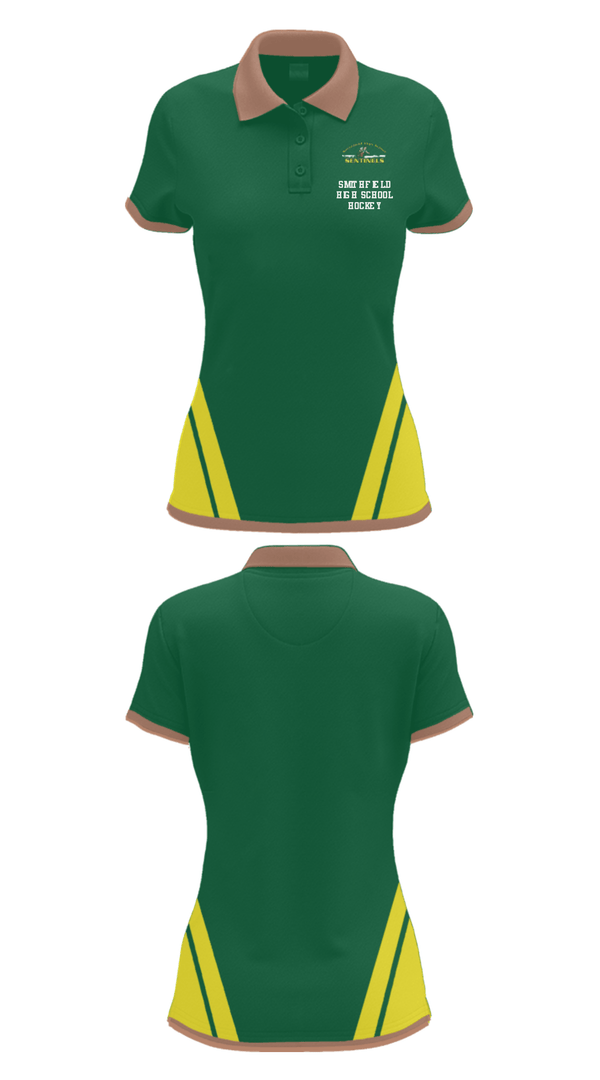 Women's Short Sleeve Performance Polo, Smithfield High School Hockey, Ice Hockey, Teamtime, Team time, sublimation, custom sports apparel, team uniforms, spirit wear, spiritwear, sports uniforms, custom shirts, team store, custom team store, fundraiser sports, apparel fundraiser