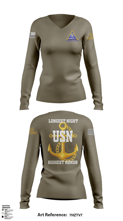 Cnattu north island 17533071 Women's Long Sleeve V-neck Shirt - 1