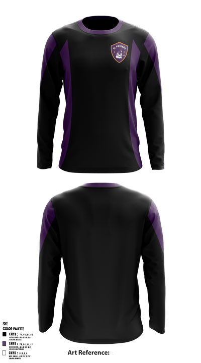 Downtown College Prep - El Primero High School 63396223 Long Sleeve Performance Shirt - 2