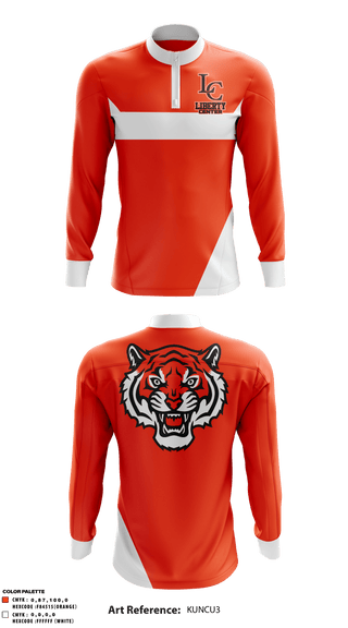 Quarter Zip Jacket, Liberty Center Middle School, Spirit Store, Teamtime, Team time, sublimation, custom sports apparel, team uniforms, spirit wear, spiritwear, sports uniforms, custom shirts, team store, custom team store, fundraiser sports, apparel fundraiser