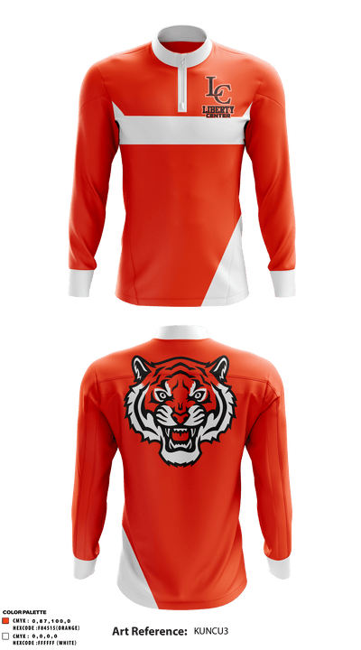 Liberty Center Middle School 17702525 Quarter Zip Jacket - 1