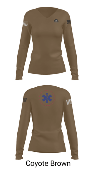Women's Long Sleeve Vneck Shirt, , Fire Department, Teamtime, Team time, sublimation, custom sports apparel, team uniforms, spirit wear, spiritwear, sports uniforms, custom shirts, team store, custom team store, fundraiser sports, apparel fundraiser