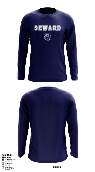Seward Park Campus Basketball 60005060 Long Sleeve Performance Shirt - 40