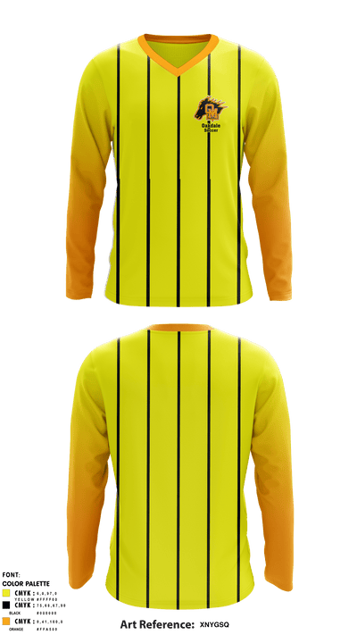 Oakdale High School Soccer 60816155 Long Sleeve Performance Shirt - 1