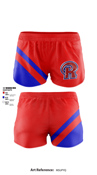 Women's Shorts, Richland High School Cheer, Cheer, Teamtime, Team time, sublimation, custom sports apparel, team uniforms, spirit wear, spiritwear, sports uniforms, custom shirts, team store, custom team store, fundraiser sports, apparel fundraiser